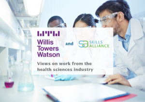 Willis Towers Watson & Skills Alliance Health Sciences industry graphic