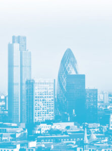 landscape of London city offices