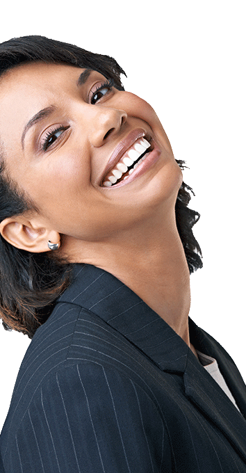 woman laughing